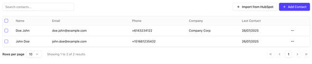Contacts Management